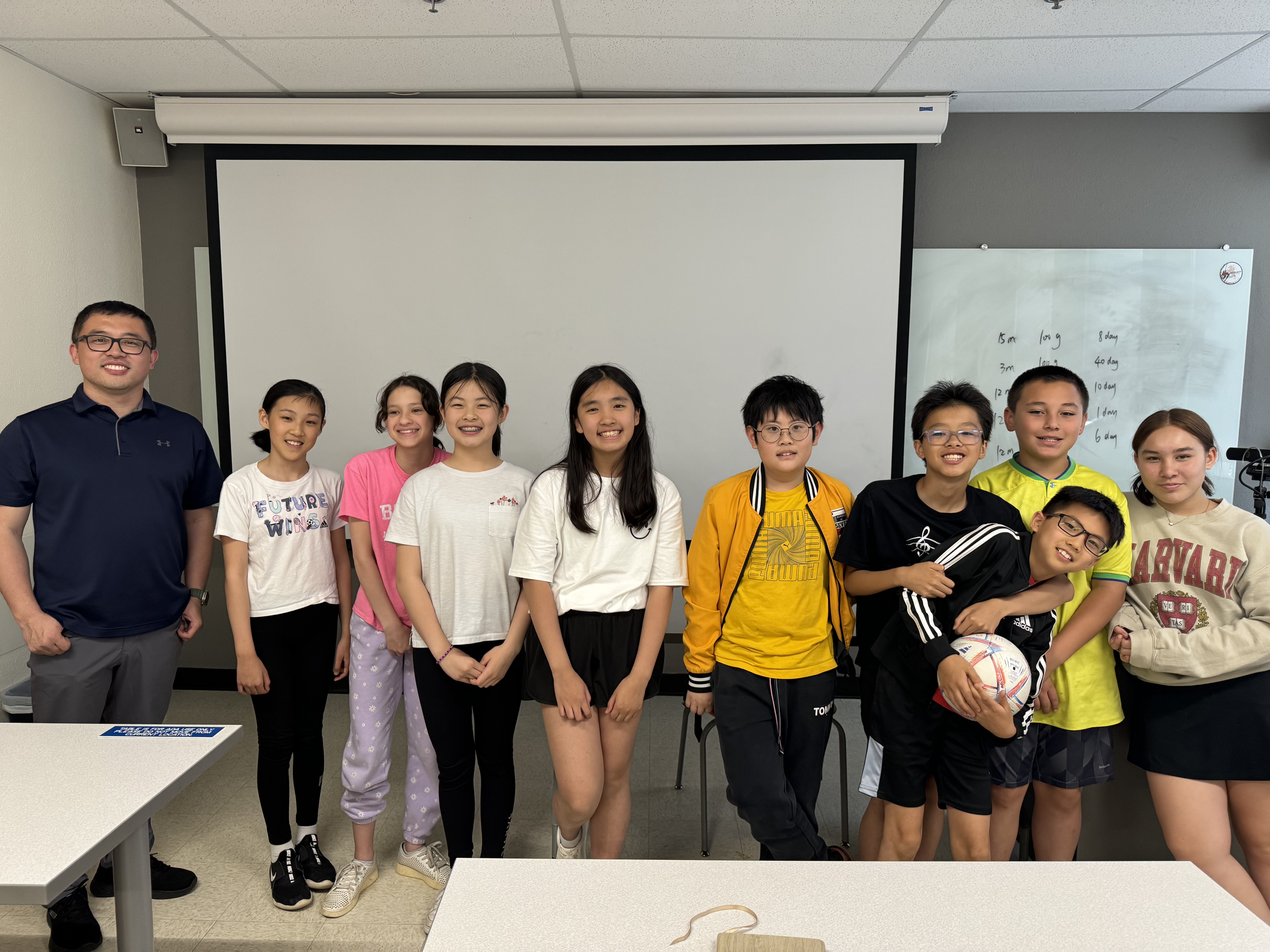 Stillwater Chinese School mathematics class